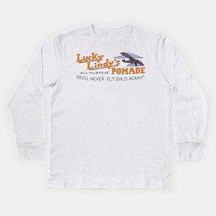 Lucky Lindi's Pomade Kids Long Sleeve T-Shirt